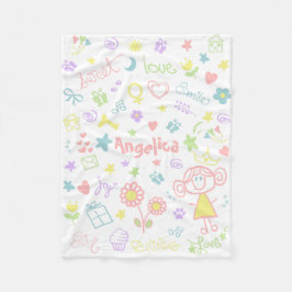 Individuelle Name Fleece Blanket für Baby Girl, kl
