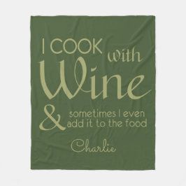 Individuelle Name-Fleece-Decke für Wein Fleecedecke