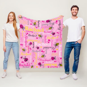 individuelle Name Fleecedecke