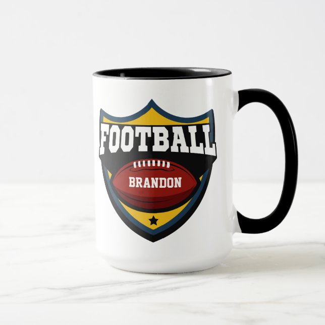 Individuelle Name Football-Logo-Tasse Tasse (Rechts)