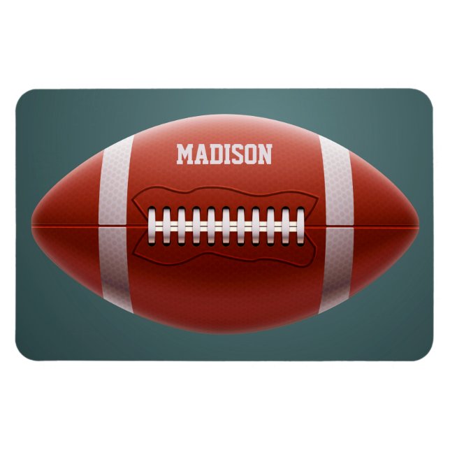 Individuelle Name Football-Magnet Magnet (Horizontal)