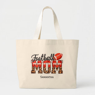 Individuelle Name Football Mama   Muttertag Jumbo Stoffbeutel