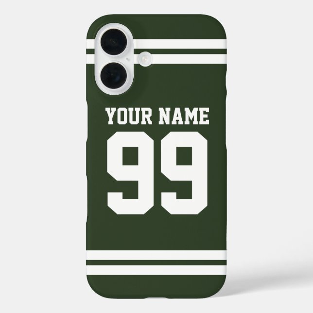Individuelle Name Football-Trikot-Nummer athletisc Case-Mate iPhone Hülle (Rückseite)