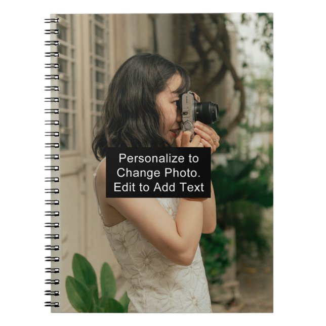 Individuelle Name Foto Artwork School Office Zuhau Notizblock (Vorderseite)