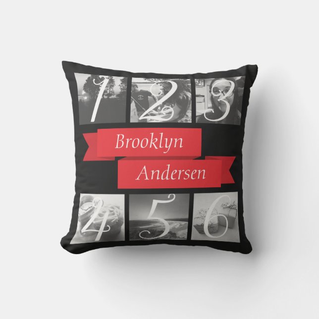 individuelle Name Foto Erstellen Sie Ihre eigenen Kissen (Vorderseite)