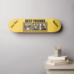 Individuelle Name, Foto und Farbe der besten Freun Skateboard