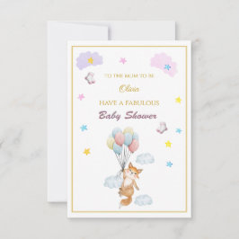 Individuelle Name Fox schwimmende Ballons Babydusc