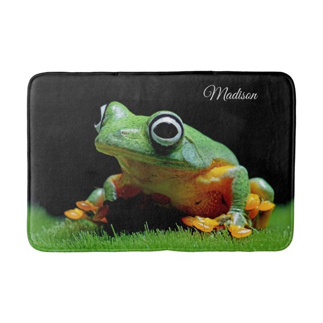 Individuelle Name Frog Bath Mat Badematte (Vorderseite)