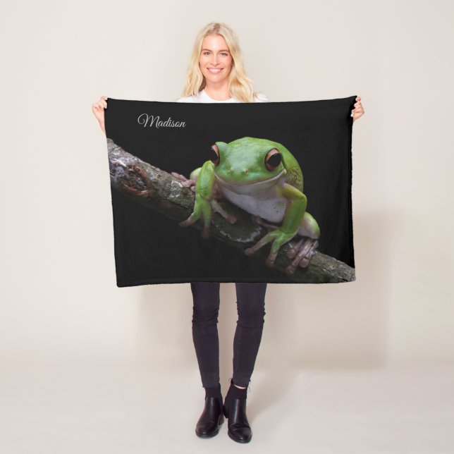 Individuelle Name Frog Fleece Blanket (Beispiel)