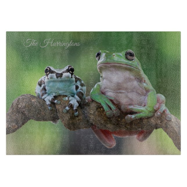Individuelle Name Frog Schneidebrett (Vorderseite)