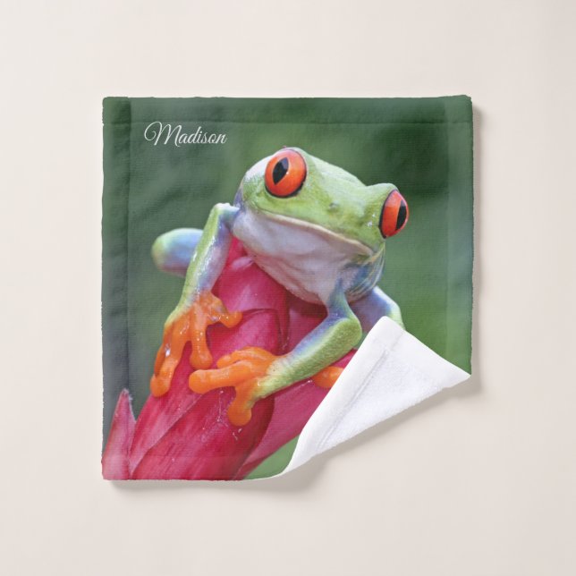 Individuelle Name Frog Waschlappen (Waschlappen)