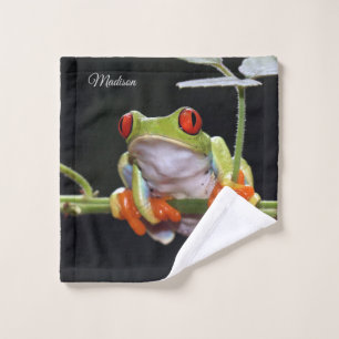 Individuelle Name Frog Wash Tuch