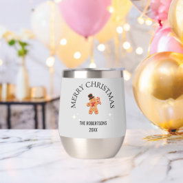 Individuelle Name Frohe Weihnachtsgingerbäckerin M