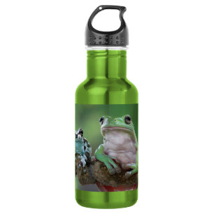 Individuelle Name Frosch Wasserflasche aus Edelsta