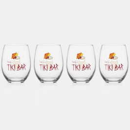 Individuelle Name Frozen Drink Tiki Bar Weinglas Ohne Stiel