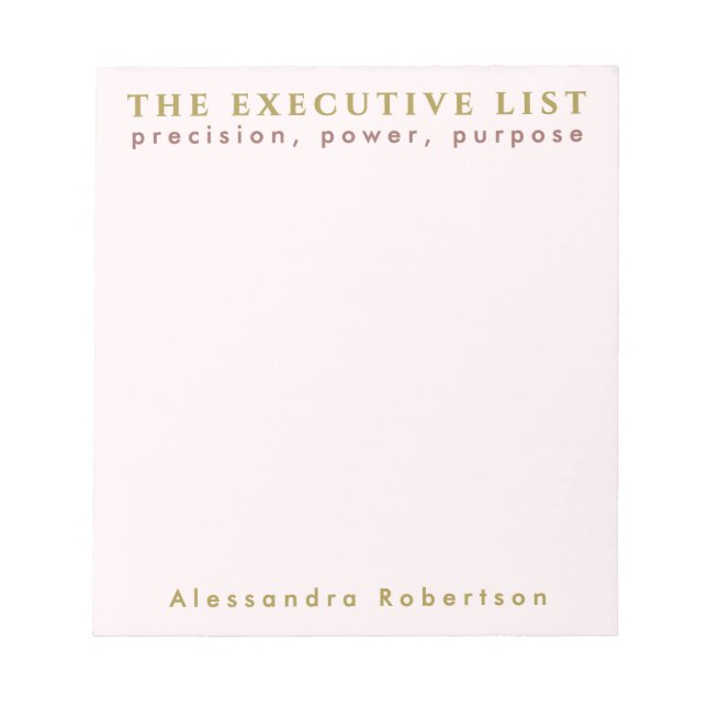 Individuelle Name Fun List Lover Pastellrosa Minim Notizblock (Vorderseite)