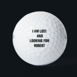 Individuelle Name Funny Lost Golfball<br><div class="desc">Individuelle Name Funny Lost Golf Balls. Wählen Sie die Marke und die Packgröße aus dem Menü "Optionen".</div>