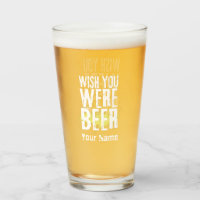 Individuelle Name Funny Modern Pint Bierglas