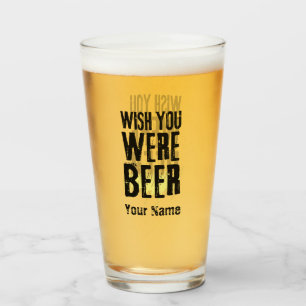 Individuelle Name Funny Modern Pint Bierglas Glas