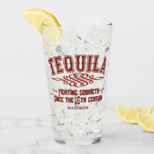 Individuelle Name Funny TEQUILA Glass Glas