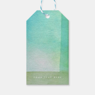 Individuelle Name für den Watercolor Wash Designer Geschenkanhänger