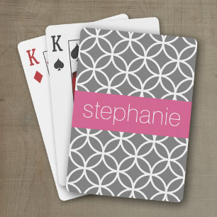 Individuelle Name für die geometrische Struktur Gr Spielkarten