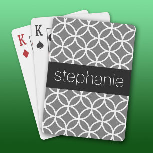 Individuelle Name für die geometrische Struktur Gr Spielkarten