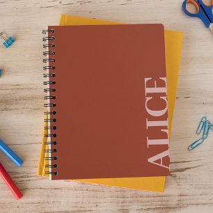 Individuelle Name für einfachen Textstil Notizbuch