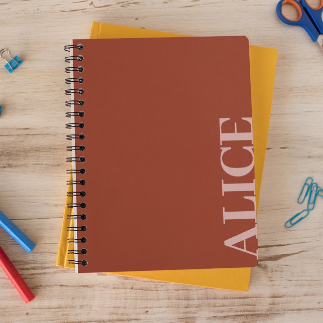 Individuelle Name für einfachen Textstil Notizbuch (Von Creator hochgeladen)