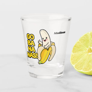 individuelle Name für niedliche Bananen Schnapsglas