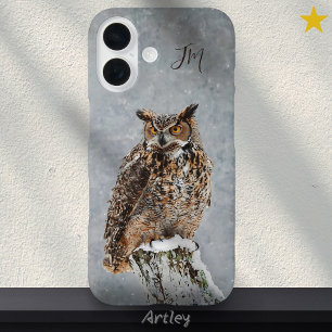 Individuelle Name für Wintergemälde von Großer Hor iPhone 16 Hülle