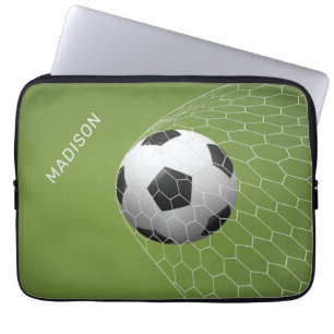 individuelle Name Fußball-Tor-Laptop-Ärmel Laptopschutzhülle