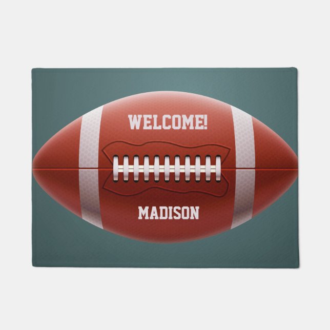 Individuelle Name Fußball Türmatten Fußmatte (Vorderseite)