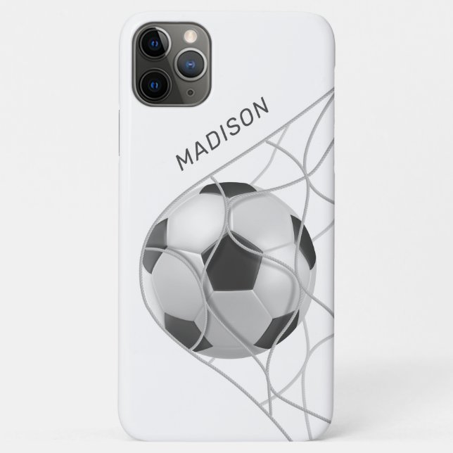 Individuelle Name-Fußball-Zielgeräte Case-Mate iPhone Hülle (Rückseite)