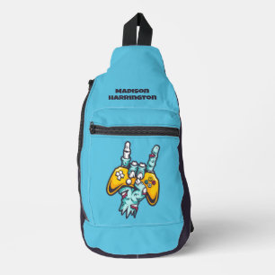 Individuelle Name Gamer Zombie Crossbody Bag