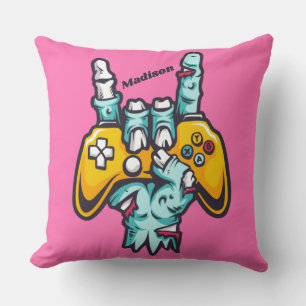 Individuelle Name Gamer Zombie Kissen