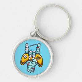 Individuelle Name Gamer Zombie Schlüsselanhänger