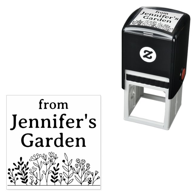 Individuelle Name Garden Self Inking Kautschuk Bri Permastempel (Beispiel)