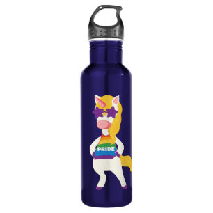 Individuelle Name Gay Unicorn Edelstahlflasche