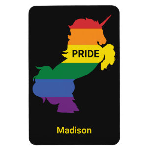 Individuelle Name Gay Unicorn Magnet