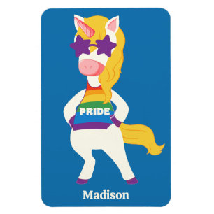 Individuelle Name Gay Unicorn Magnet