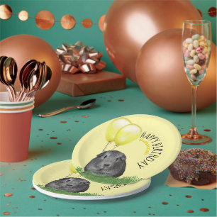 Individuelle Name Geburtstagsfeier Guinea Schweine Pappteller