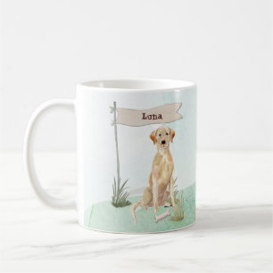 Individuelle Name Gelbe Labrador Haustier Kaffeetasse