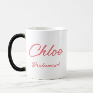 INDIVIDUELLE NAME-GESCHENK FÜR BRIDESMAID VERWANDLUNGSTASSE