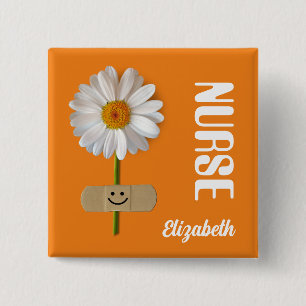 Individuelle Name-Geschenktasten für Krankenschwes Button