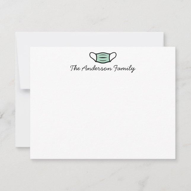 Individuelle Name-Gesichtsskripte Ärztliche Kranke Mitteilungskarte (Vorderseite)