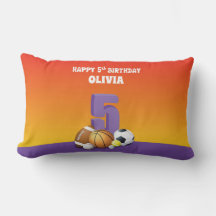 Individuelle Name Girl 5. Geburtstagssportbälle