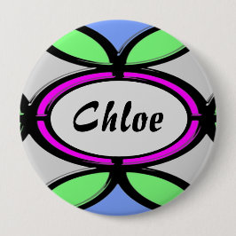 Individuelle Name Glasgeflieste Taste Button