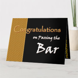 INDIVIDUELLE NAME Glückwunsch Bestanden Bar Prüfun Karte