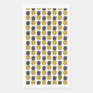 Individuelle Name Gold Ananas Serviette